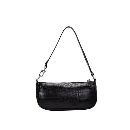 Light cooked style solid color simple shoulder bag