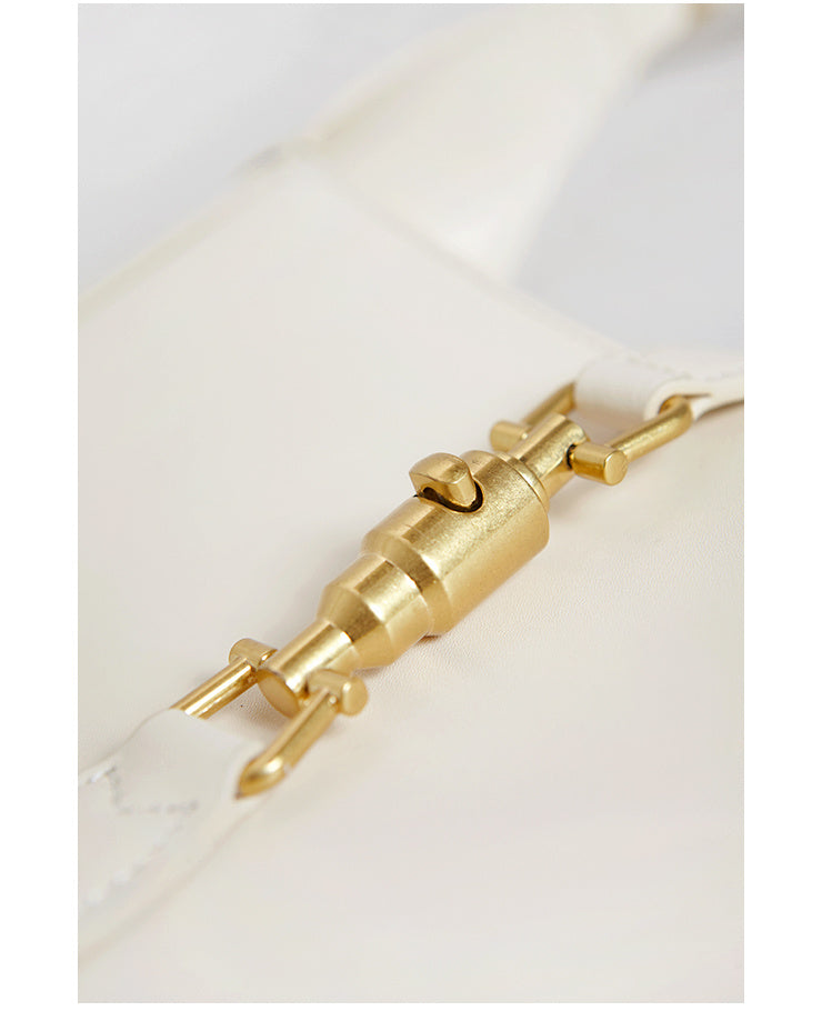 Cowhide Leather Underarm Bag