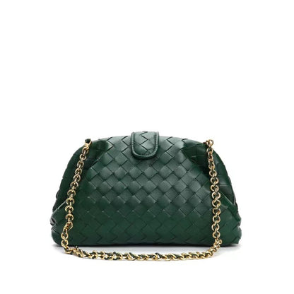 Woven Leather Square Bag