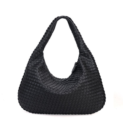 Handwoven Patchwork Hobo Bag