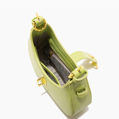 Half-Moon Leather Crossbody