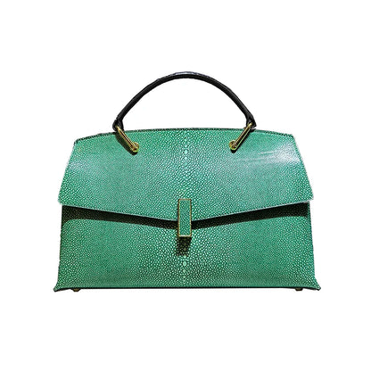 Pearl Shell Cowhide Tote