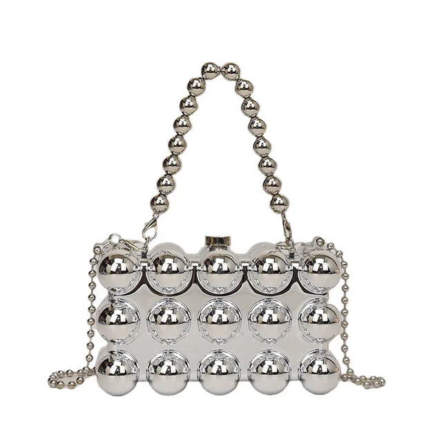 Pearl Chain Lipstick Bag
