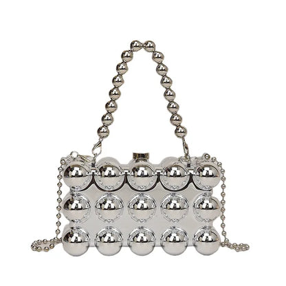 Pearl Chain Lipstick Bag