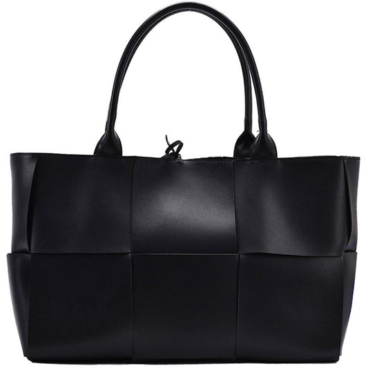 Large Weave Leather Tote