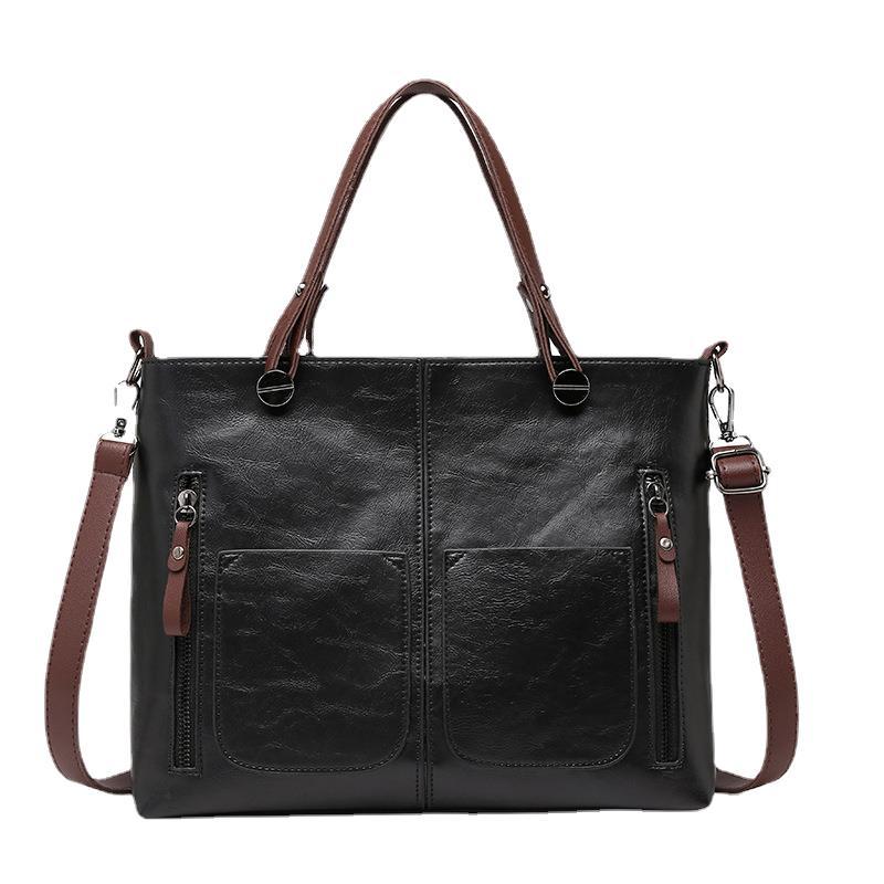 Retro Diagonal Cross Tote