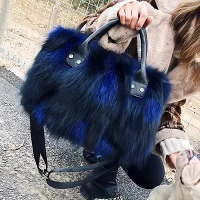 Luxury Fox Fur Handbag