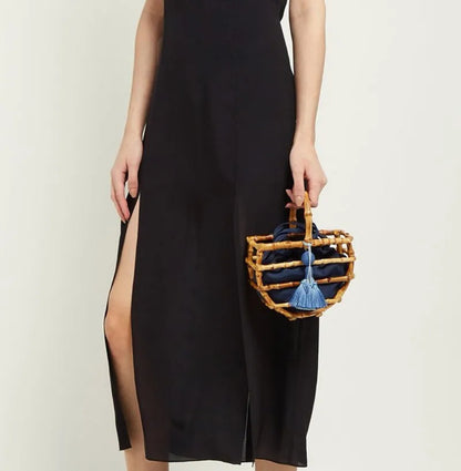 Handmade Bamboo Tassel Bag