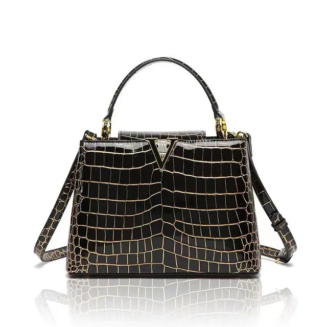 Crocodile Print Luxury Tote