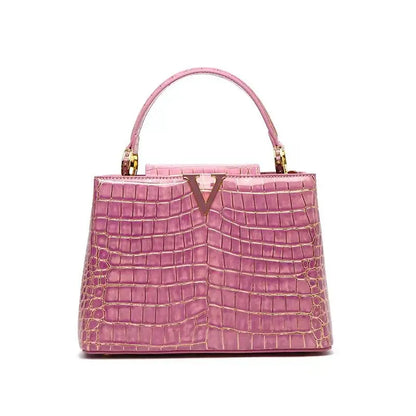 Crocodile Print Luxury Tote