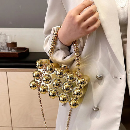 Pearl Chain Lipstick Bag
