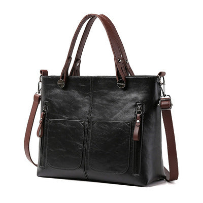 Retro Diagonal Cross Tote