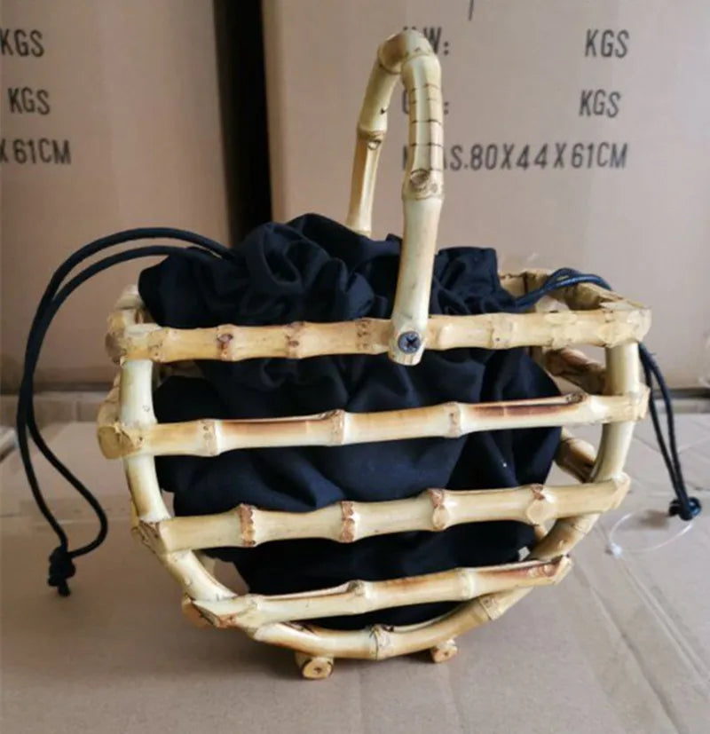 Handmade Bamboo Tassel Bag