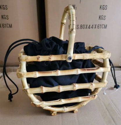 Handmade Bamboo Tassel Bag