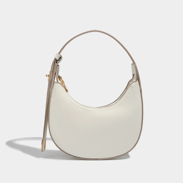 Soft PU Half-Moon Tote