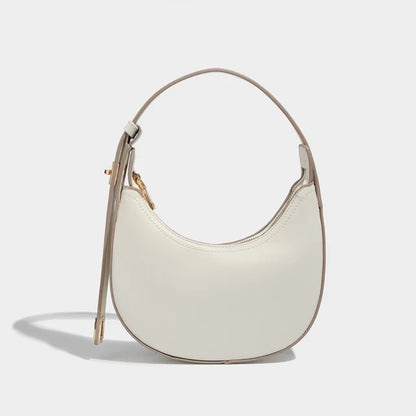 Soft PU Half-Moon Tote