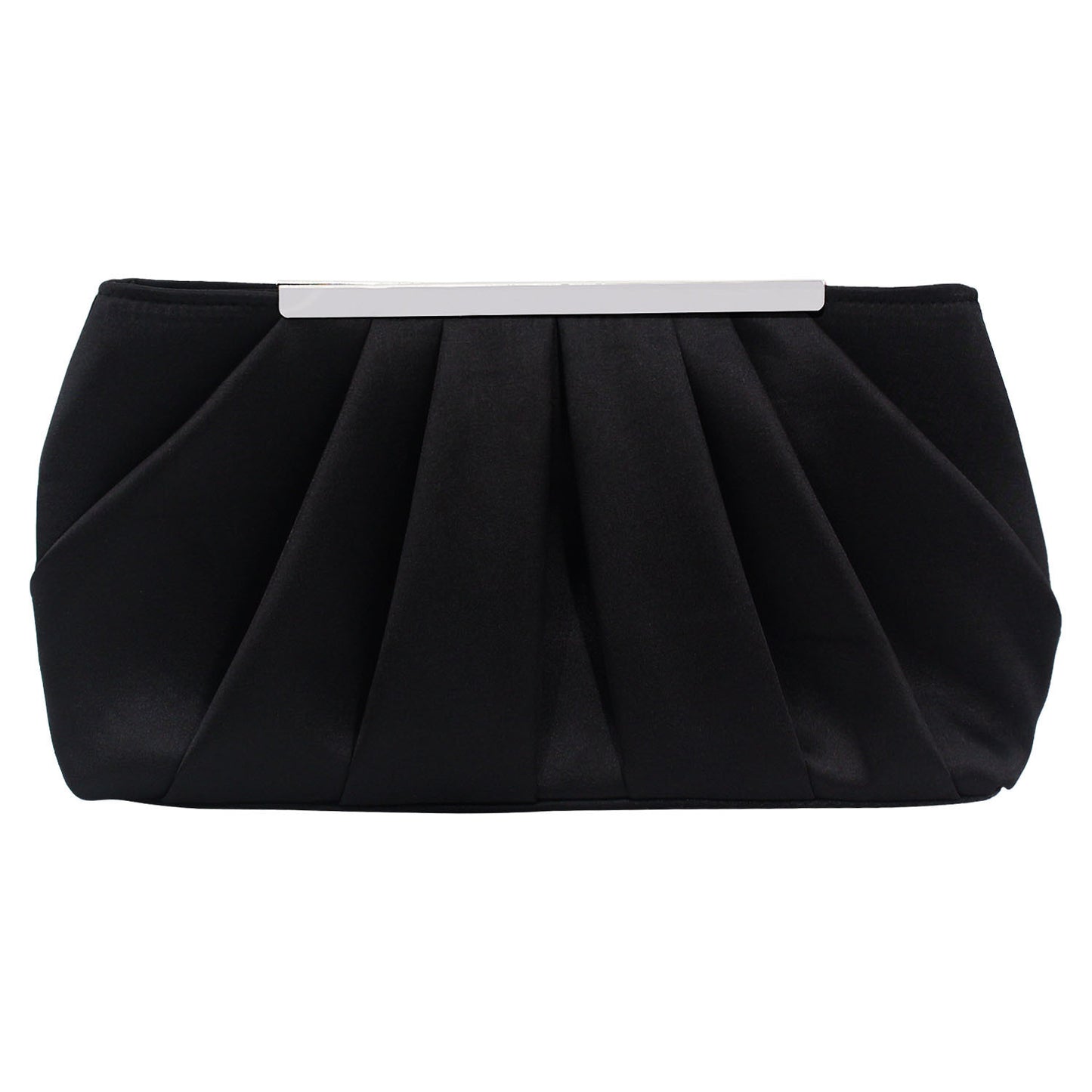 Pleated Satin Dinner Clutch