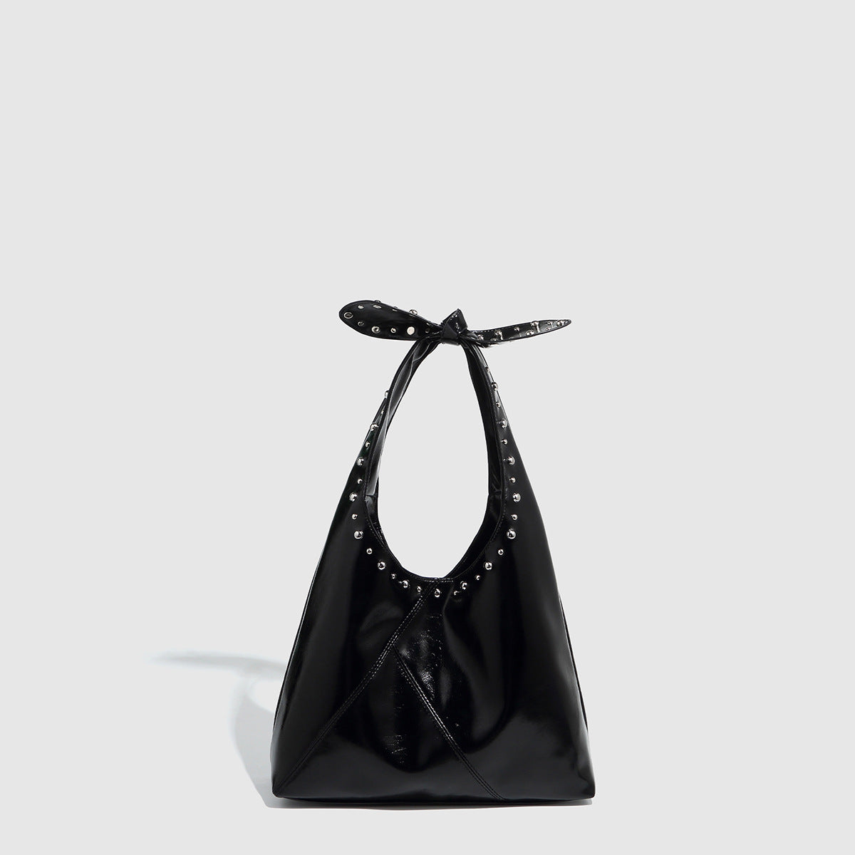 Tote Bag Rivet Bow Underarm Bag Women's Bucket Bag