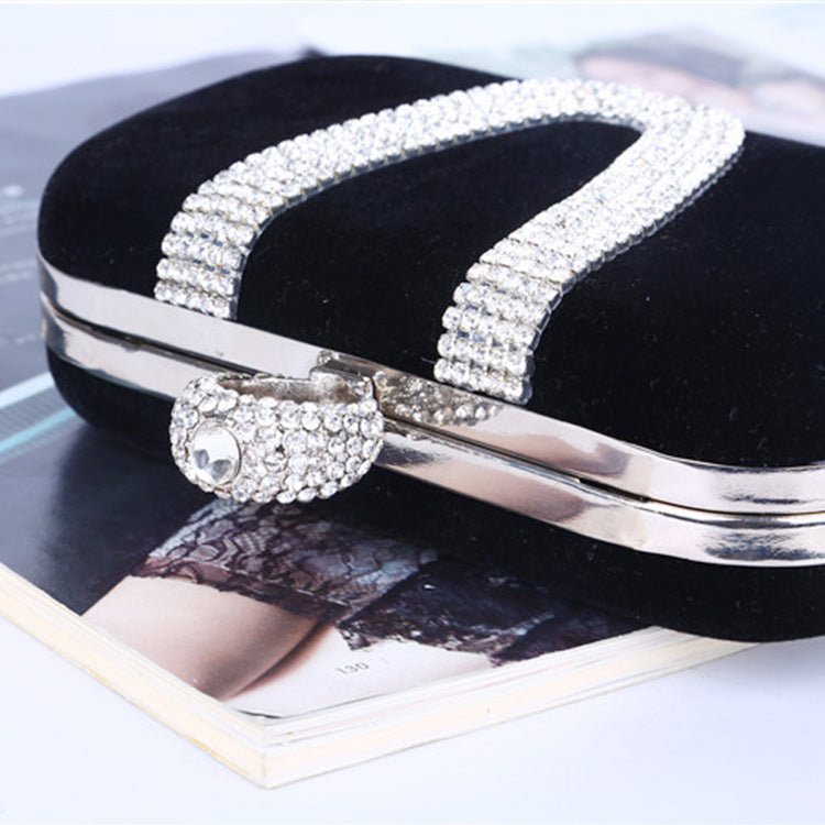 Velvet Diamond Bridal Clutch