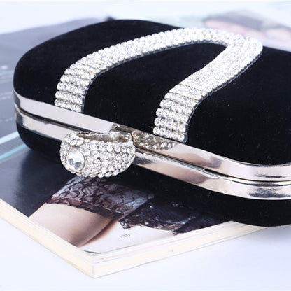 Velvet Diamond Bridal Clutch