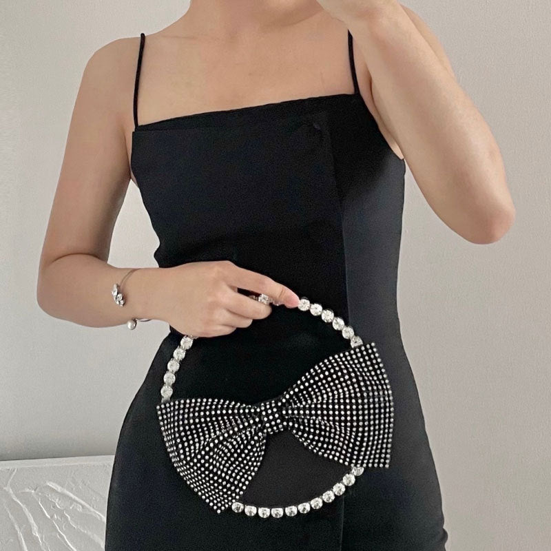Bow Diamond Evening Clutch