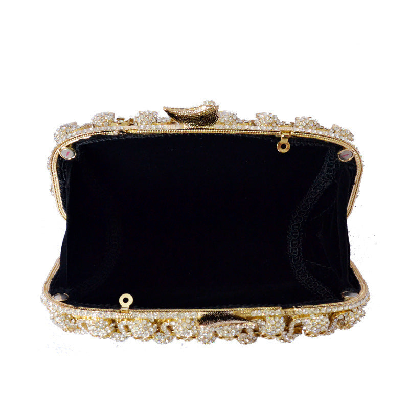 Diamond Studded Evening Clutch