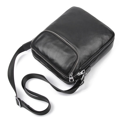 Leather Men's Bag Simple And Practical Men's Shoulder Bag Head Layer Leather Shoulder Bag Messenger Bag